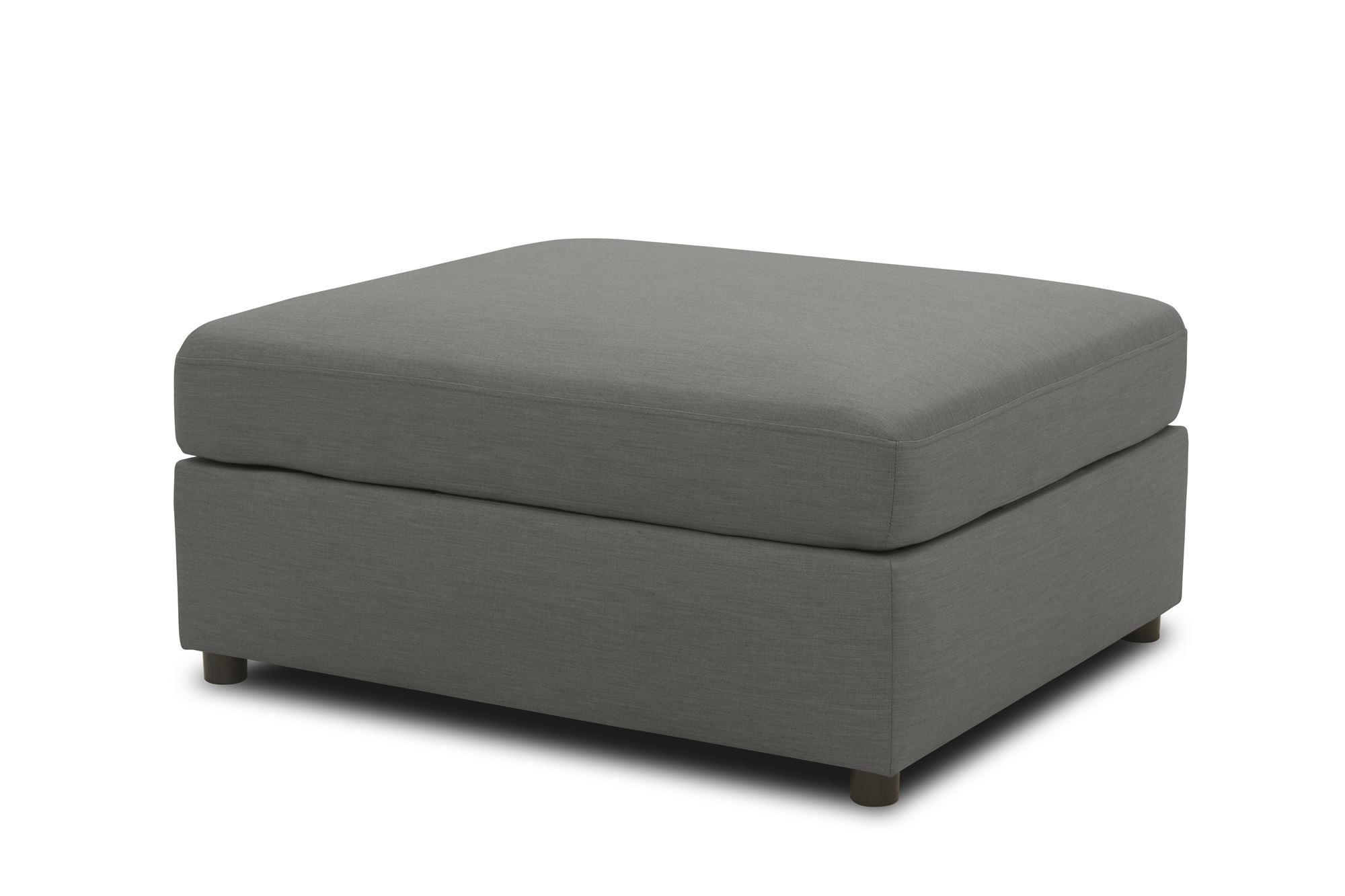 GARTENLOUNGE-HOCKER Bozhana 96x44x78 mit Outdoorbezug in anthrazit - Anthrazit, Kunststoff (96/44/78cm) - 58aufmkessel