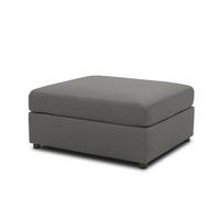 GARTENLOUNGE-HOCKER Bozhana 96x44x78 mit Outdoorbezug in anthrazit - Anthrazit, Kunststoff (96/44/78cm) - 58aufmkessel