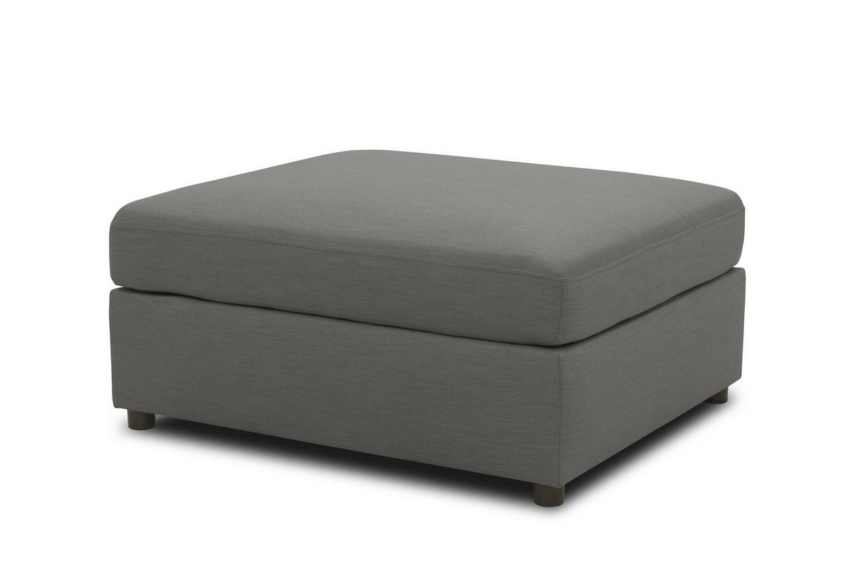 GARTENLOUNGE-HOCKER Bozhana 96x44x78 mit Outdoorbezug in anthrazit - Anthrazit, Kunststoff (96/44/78cm) - 58aufmkessel