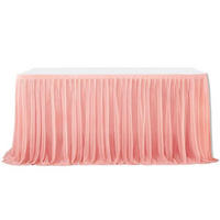 TISCHROCK Rosa 183 cm - Rosa, Textil (182.8/76.2/1cm)