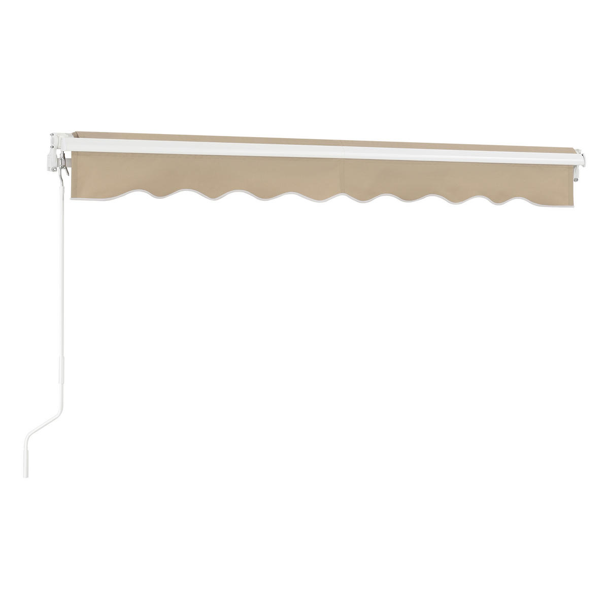 GELENKARMMARKISE Bitonto - Beige, Textil (300/0.1/250cm) - [en.casa]