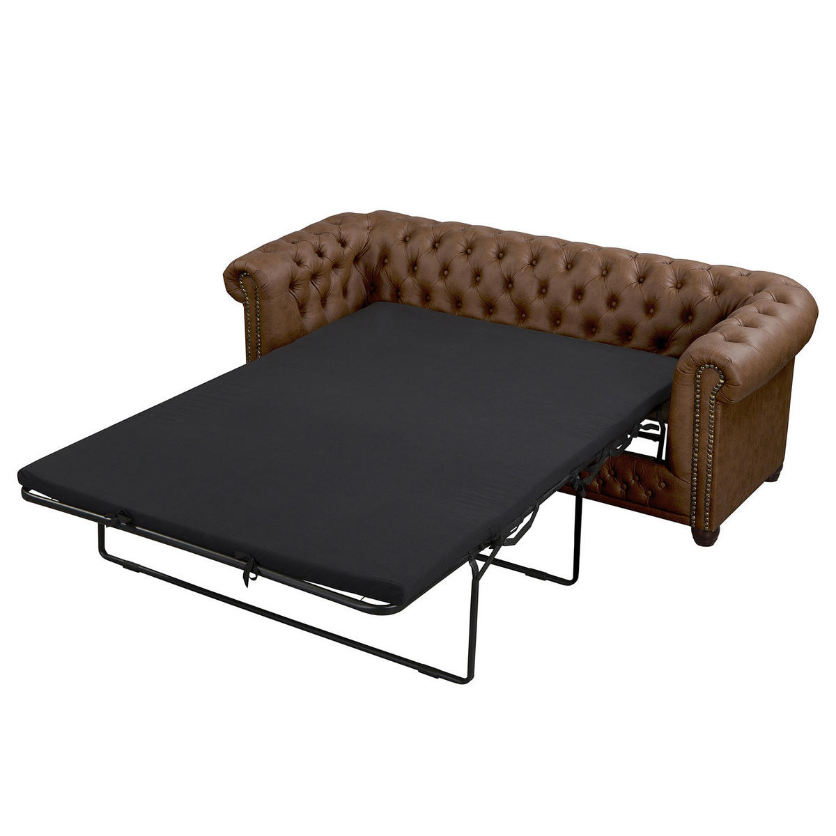 3-SITZER SOFA - Braun, Kunststoff (203/72/86cm) - home24