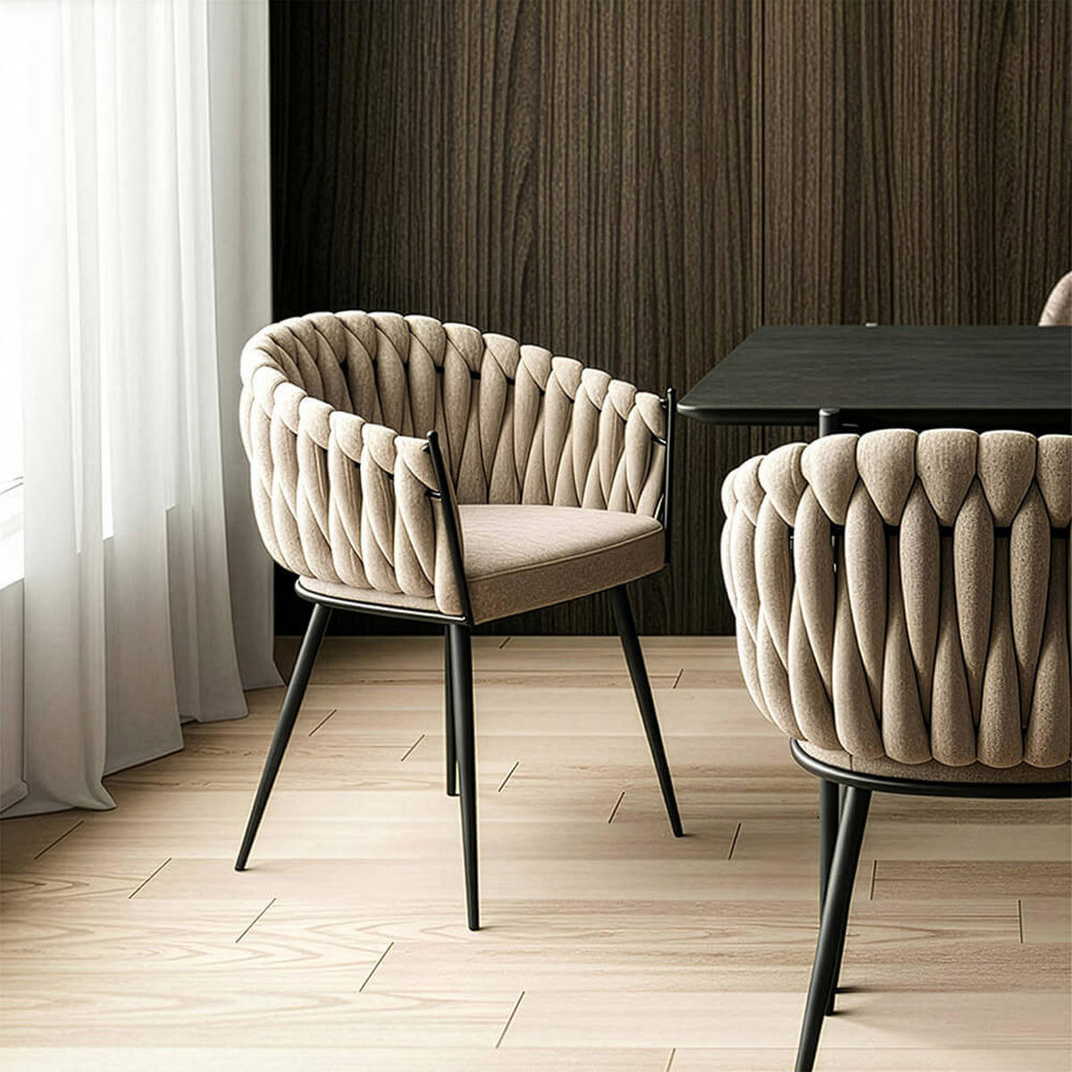 ESSZIMMERSTUHL AYLA - Beige, 1 - Beige, Kunststoff (62/79/51cm) - Home Deluxe