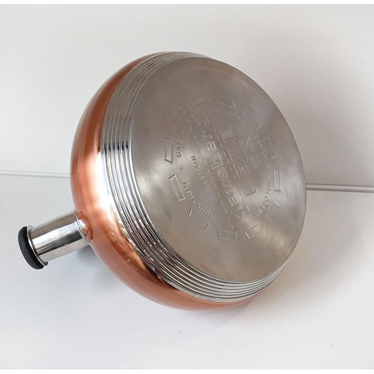 WASSERKESSEL Gold 24/22/22 cm KB7385 - Goldfarben, Metall (24cm) - Klausberg 