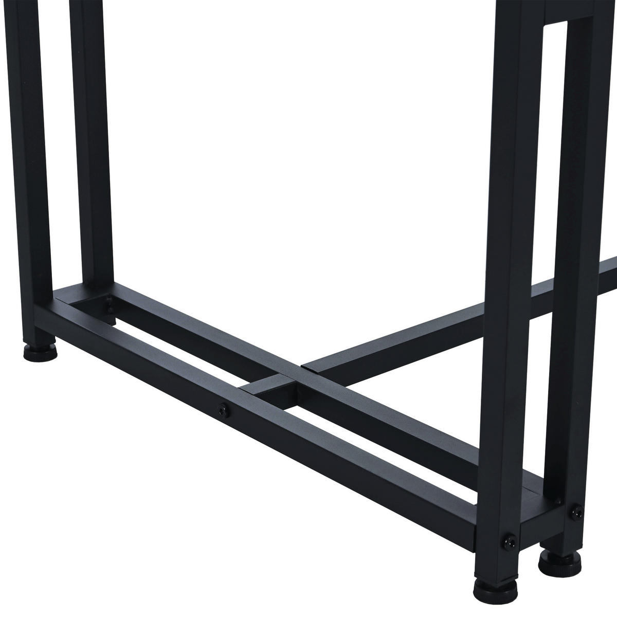 ESSTISCH 120x70 Cm Modern, Metallgestell, Schwarze Beine - Schwarz, Holzwerkstoff (70/120/74cm) - FLIEKS