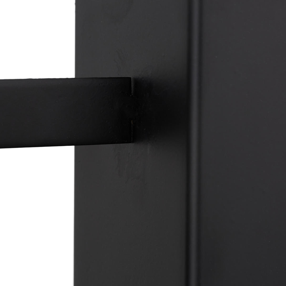 4XHOLZSTAPELHILFE - Schwarz, Metall (34/16/10cm) - Relaxdays