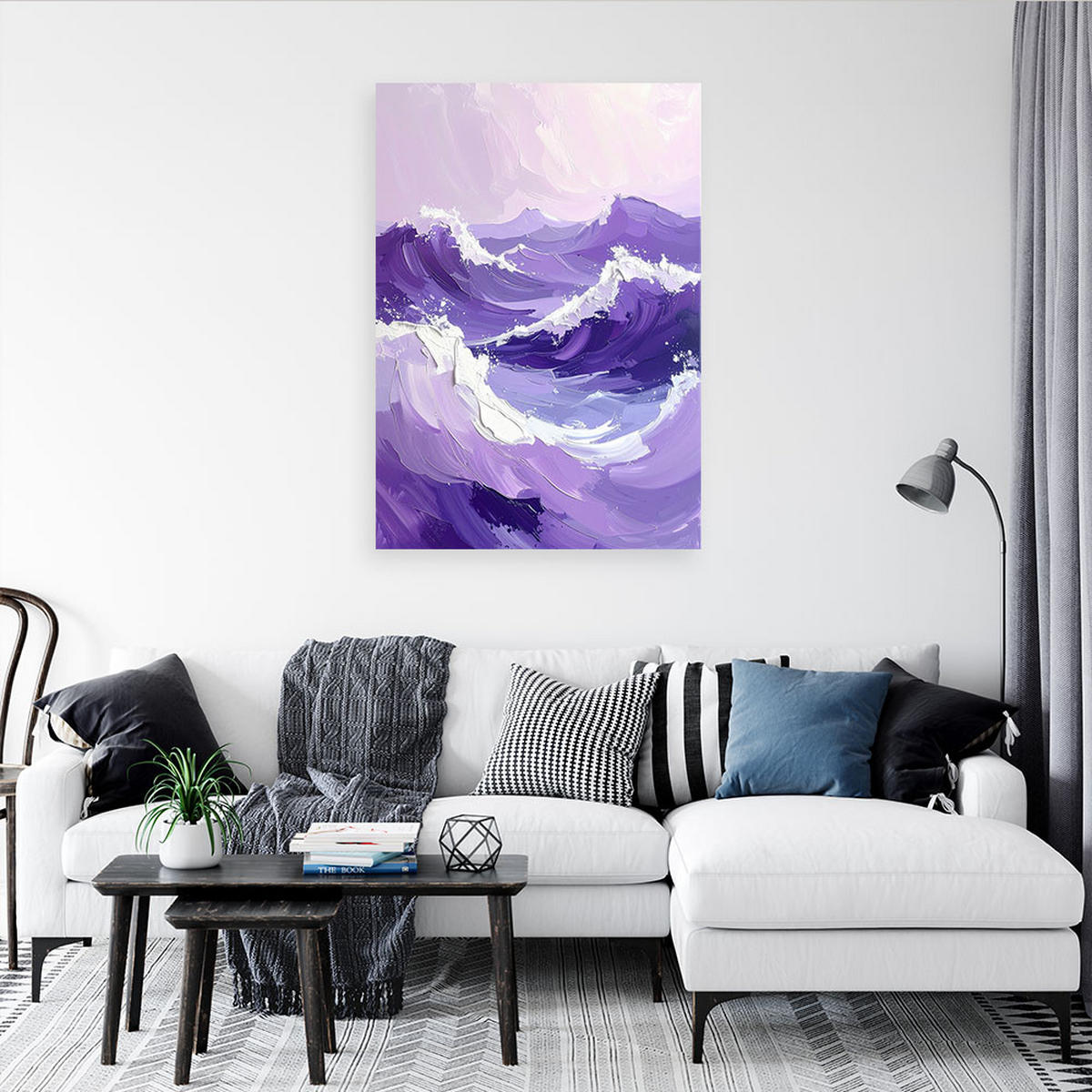 LEINWANDBILD Natur und Botanik 40x60cm - Lila, Textil (40/60cm) - Feeby