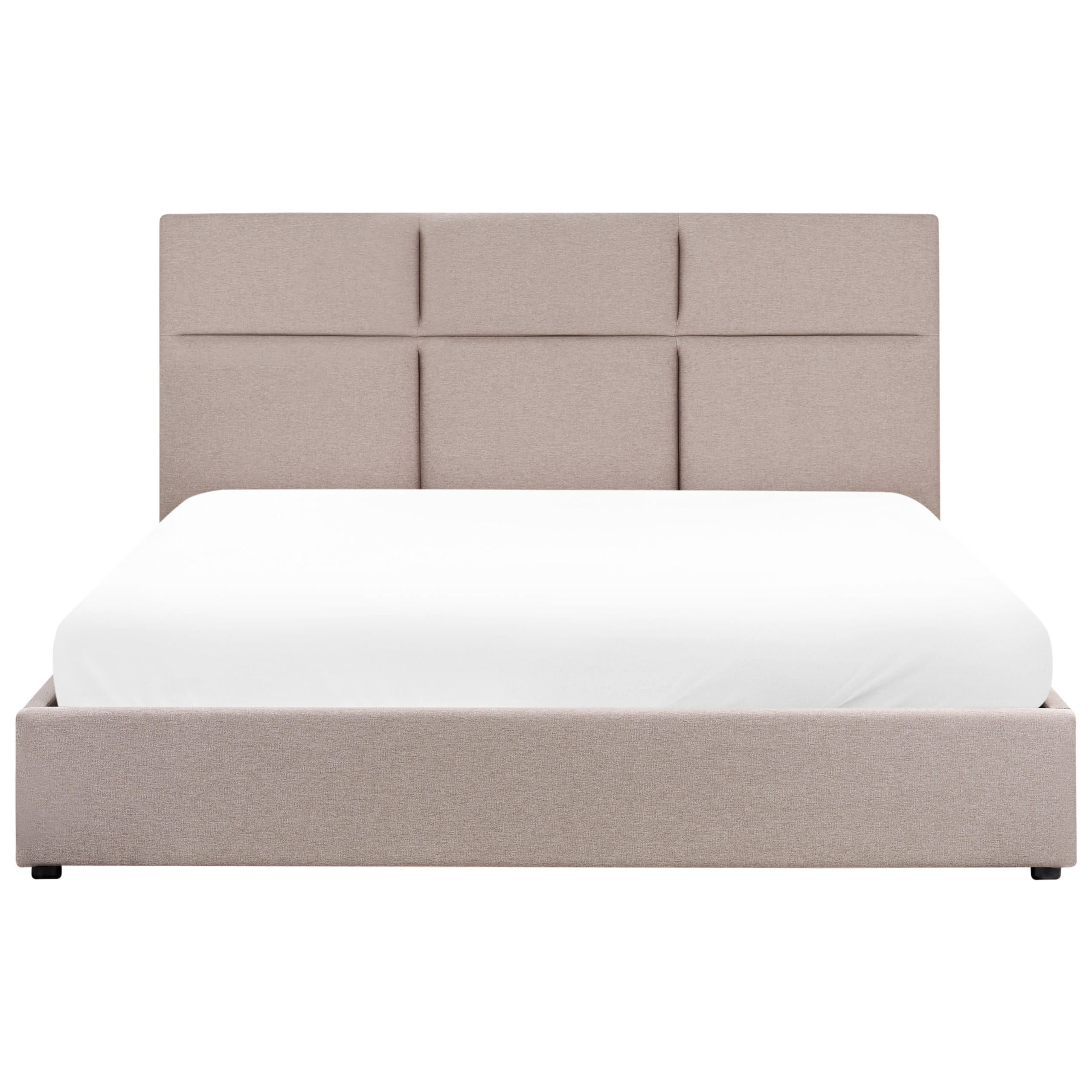 Beliani Polsterbett Taupe 180x200 cm
