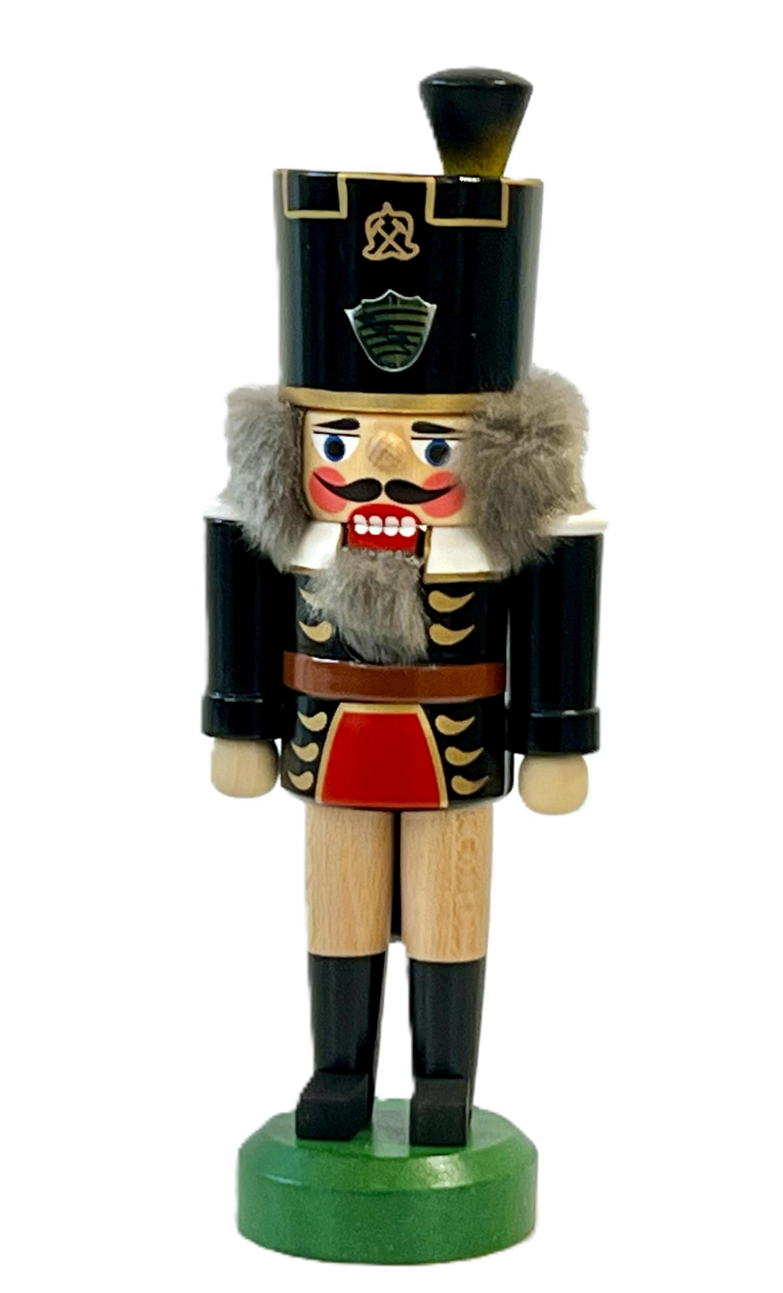 NUSSKNACKER Dekofigur Bergmann mit Sachsenwappen 18 cm - Multicolor, Metall (0.1/19/0.1cm)