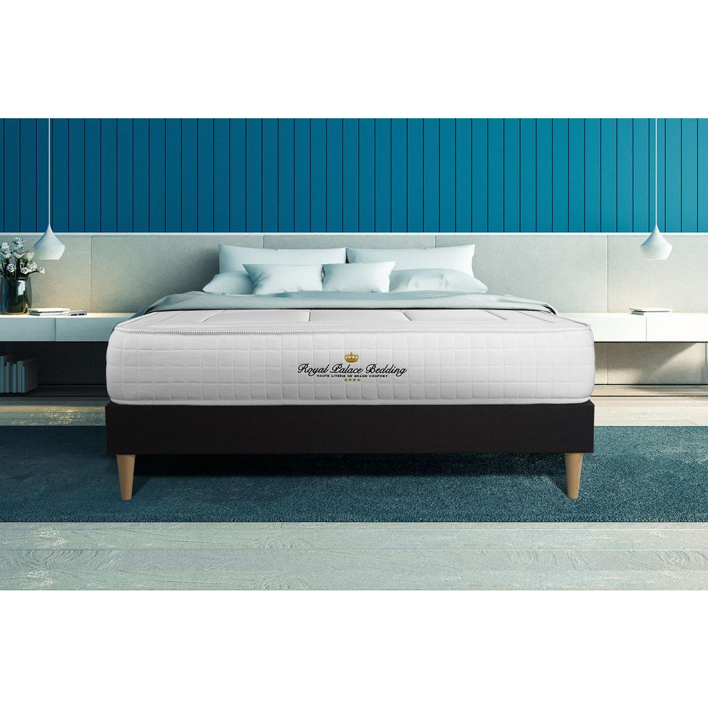 Thumbnail - Royal Palace Bedding Bett, Schwarz, Holz, H3, 3-Zonen, Höhe ca. 24 cm, 160x210 cm, Oeko-Tex® Standard 100, Schlafzimmer,...