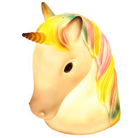 LED DEKOLAMPE Einhorn Bunt - Multicolor, Kunststoff (18/11/21cm) - Globo Lighting