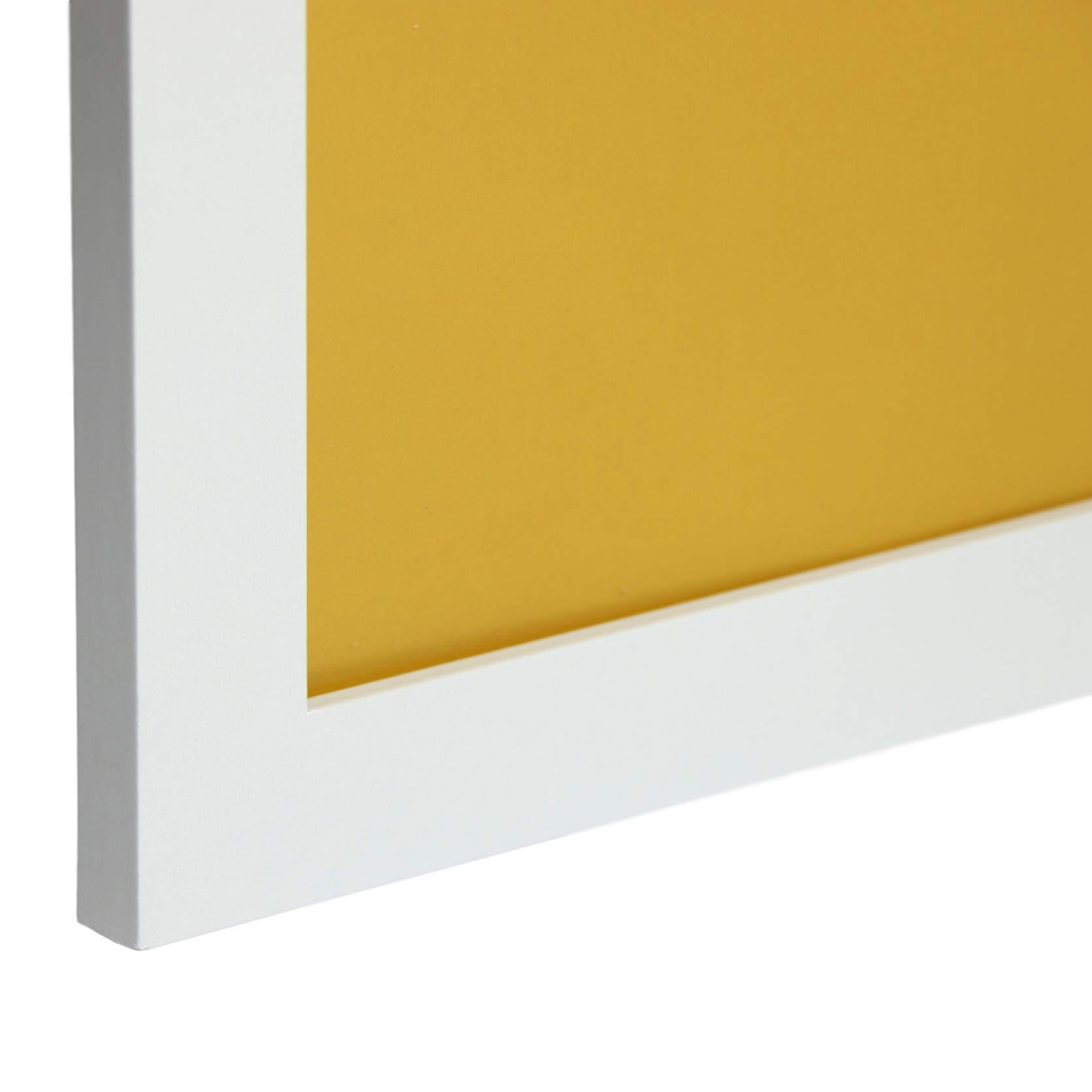 RAHMEN Set mit 24 aus MDF und Acrylglas Schutz und Aussteller für Fotografien, Bilder, Poster, Gemälde, Dekoration für Haus Farbe Weiß A3 - Weiß, Holz (29.7/3/42cm) - Nacnic