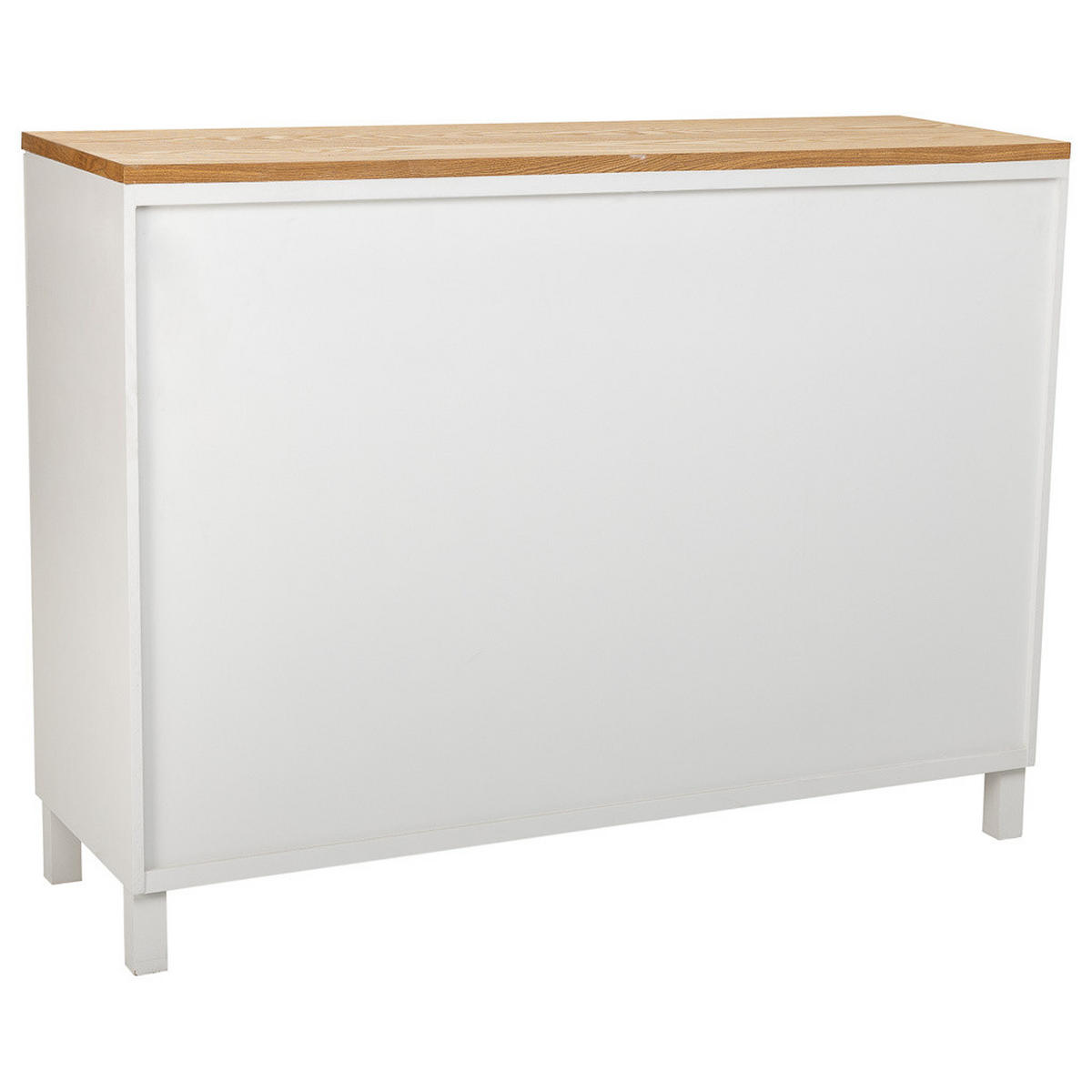 ANRICHTE aus Holz mit 2 Schubladen und 2 Türen 120x40x76 - Weiß, Holz (120/76/40cm) - Wanderlust