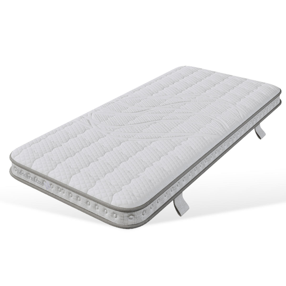 TASCHENFEDERKERNMATRATZE 90x200 cm H3 10 cm 7 Zonen - Weiß, Textil (90/200cm) - FLIEKS