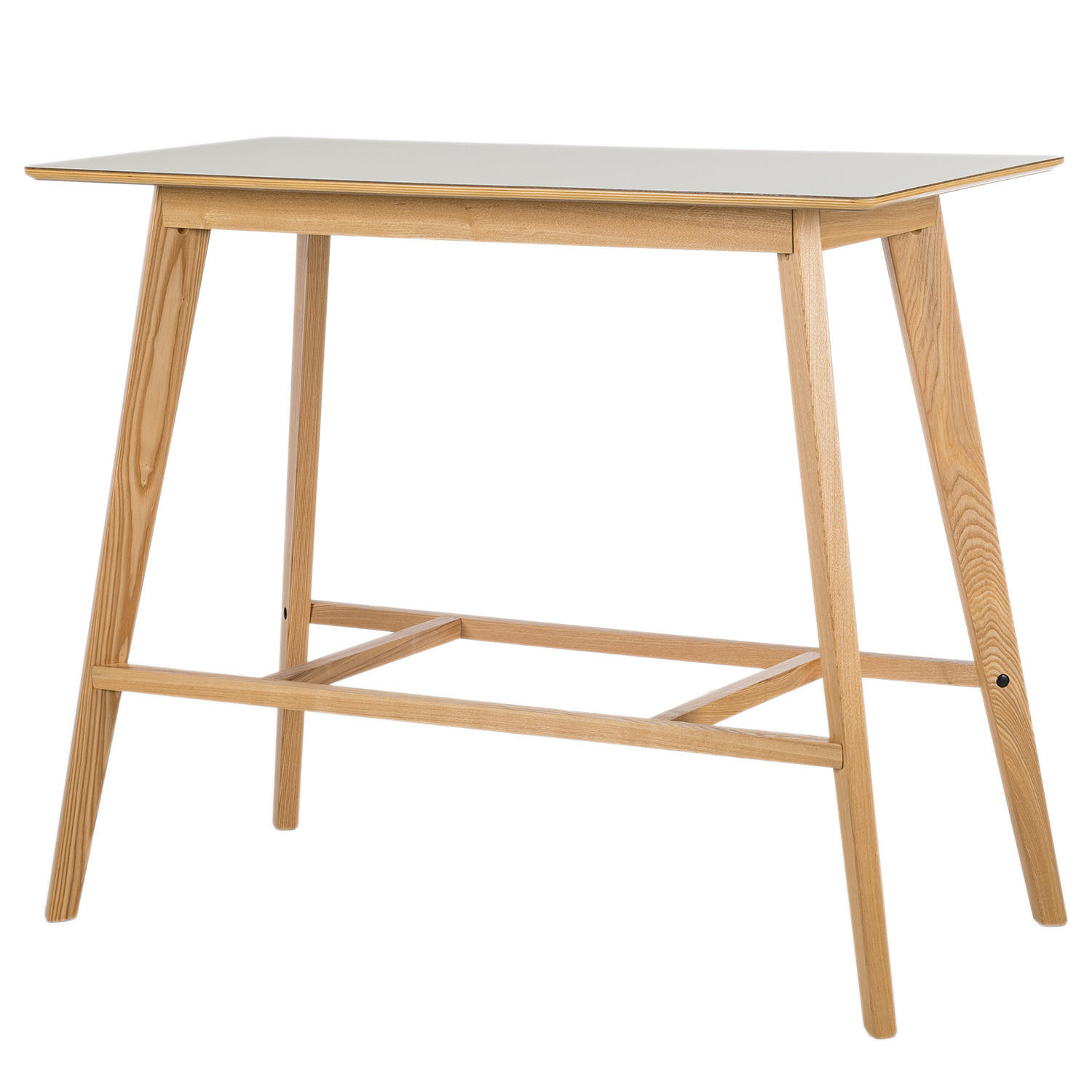 BARTISCH - HPL / Esche massiv - Weiß / Esche - Braun/Weiß, Holz/Holzwerkstoff (60/120/100cm) - home24
