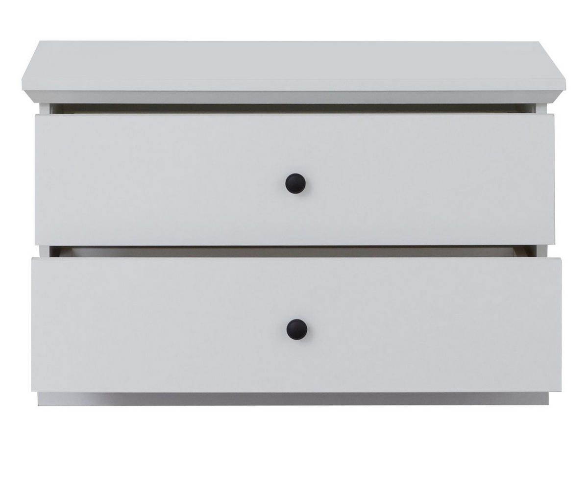 GARDEROBENBANK weiß 81 x 49 cm, Sitzbank mit Schubkästen - Silberfarben/Weiß, Holzwerkstoff/Metall (81/49/41cm) - Top.Furn