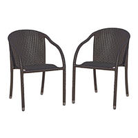 GARTENSTUHL Luis Stapelstuhl - Braun, Kunststoff (64/80/55cm) - DELUKE