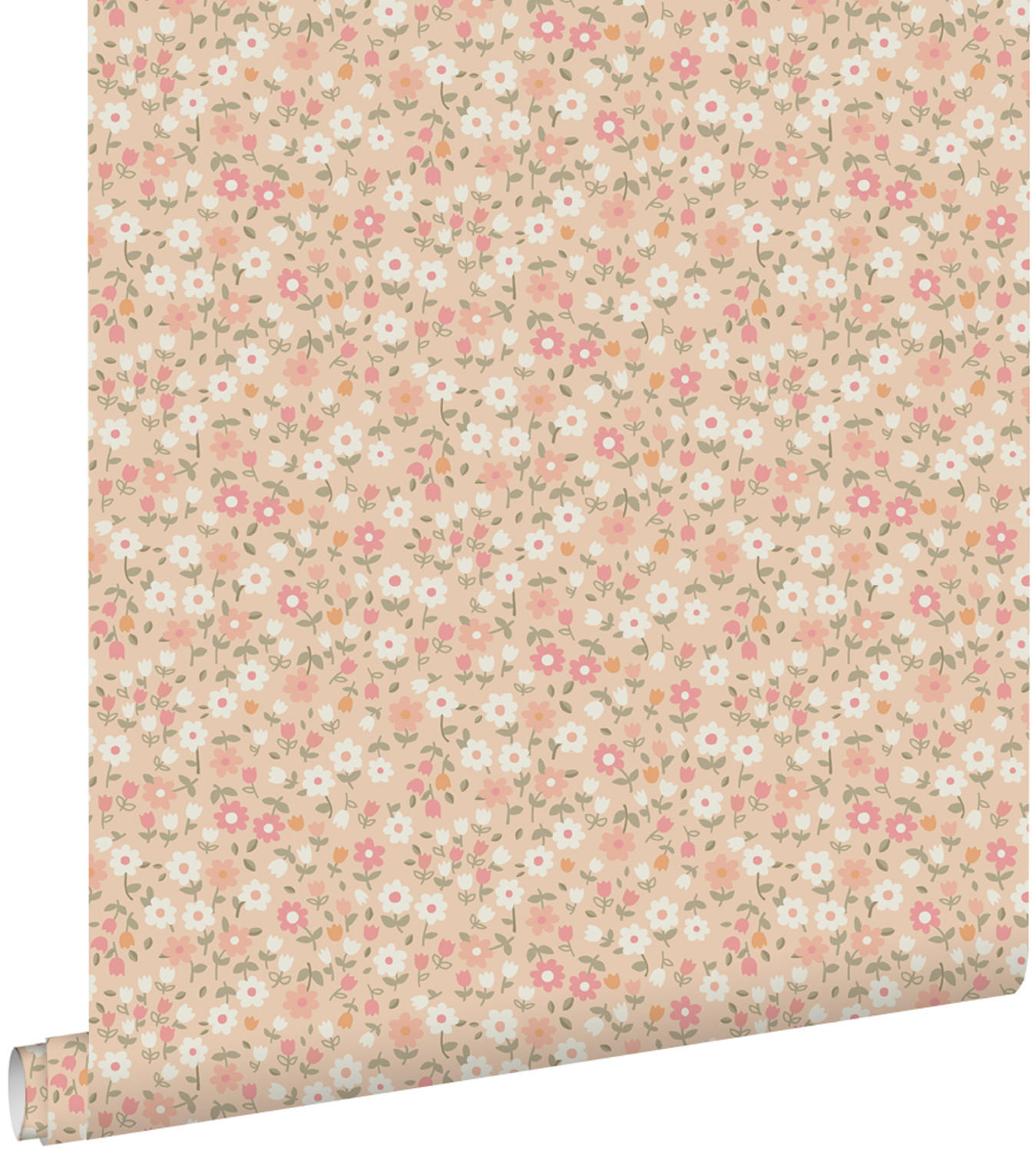 TAPETE Blumen 50 x 900 cm - Pink, Papier (50/0.1cm) - ESTAhome