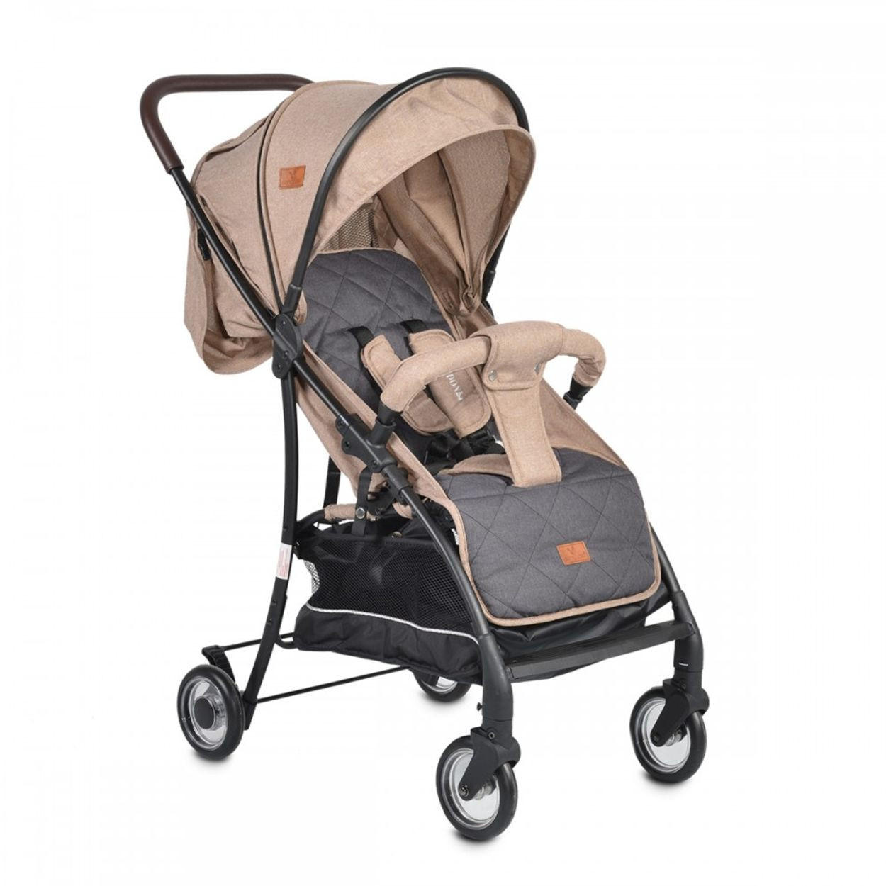 KINDERWAGEN London beige Buggy, Aluminiumrahmen, verstellbare Rückenlehne - Beige, Metall (60/48/95cm) - Cangaroo