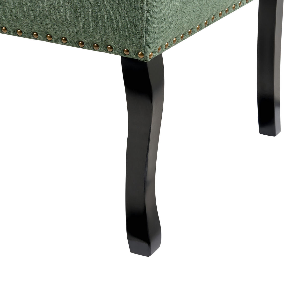 2-SITZER-KÜCHENSOFA grün Torsby - Schwarz/Grün, Textil (154/106/63cm) - Beliani