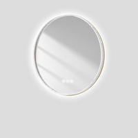 BADSPIEGEL Runder mit Beleuchtung Gold ф60 cm - Goldfarben, Glas (60/4.3/60cm) - EMKE