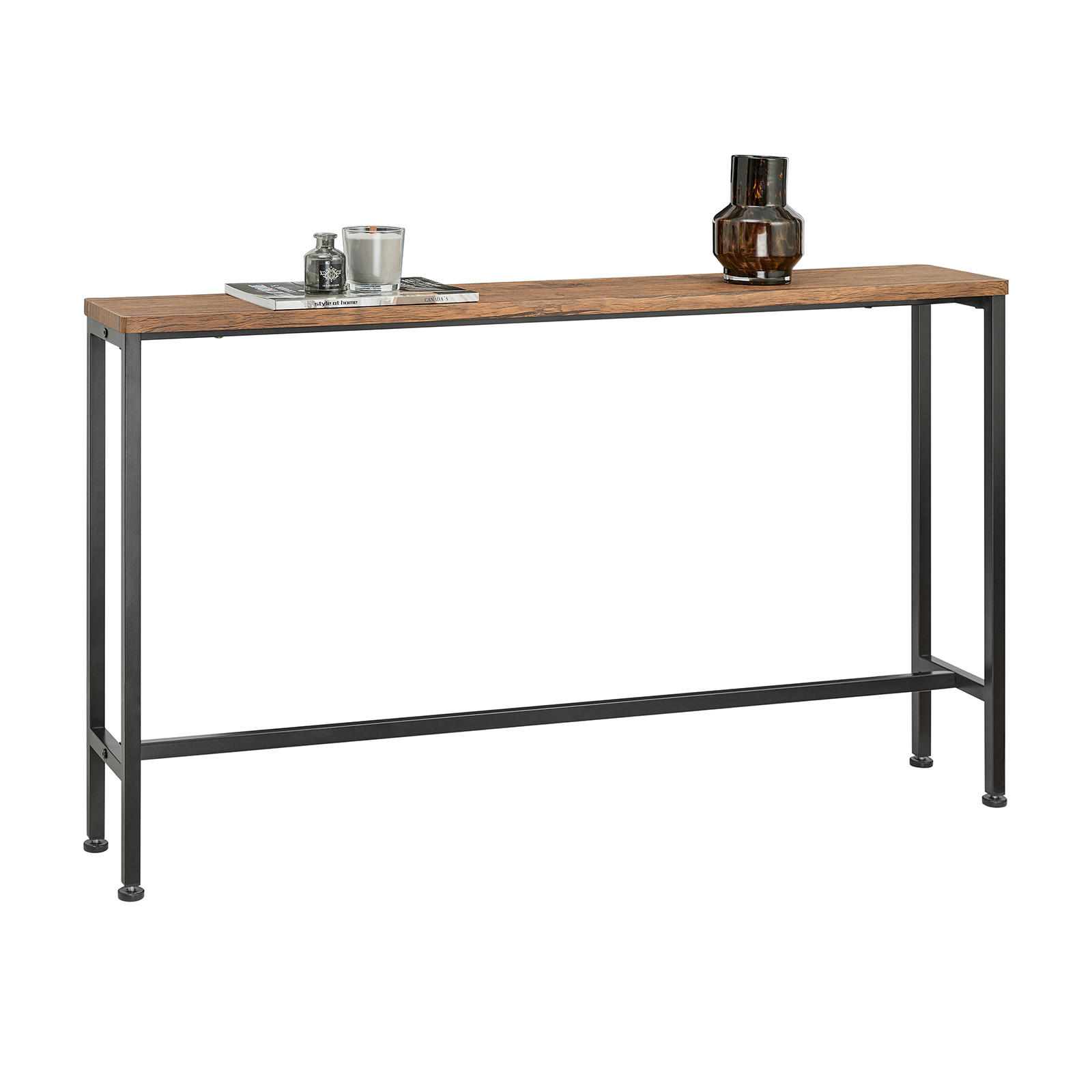 KONSOLENTISCH Vintage - Braun, Holzwerkstoff/Metall (20/120/65cm) - SoBuy