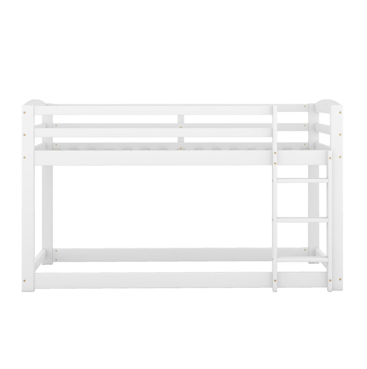 ETAGENBETT 90/200 cm aus Kiefer in Weiß – platzsparend und kindgerecht - Weiß, Holz (90/200cm) - BEAOK