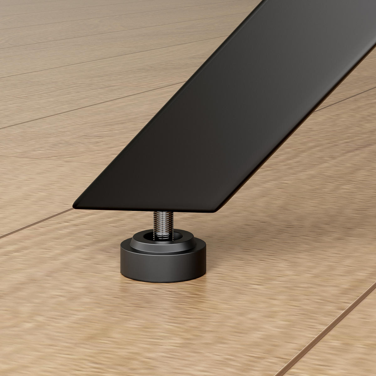 BEISTELLTISCH 80/80/75 cm braun aus Spanplatte mit X-Gestell und höhenverstellbaren Füßen - Braun, Holzwerkstoff (80/80/75cm) - OKWISH