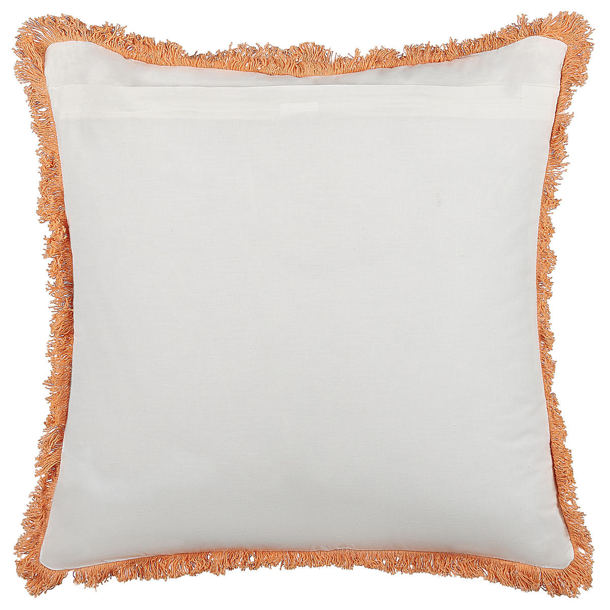 DEKOKISSEN 2er-Set Weiß 45/45 cm Sativus - Weiß, Naturmaterialien/Textil (45/45cm) - Beliani