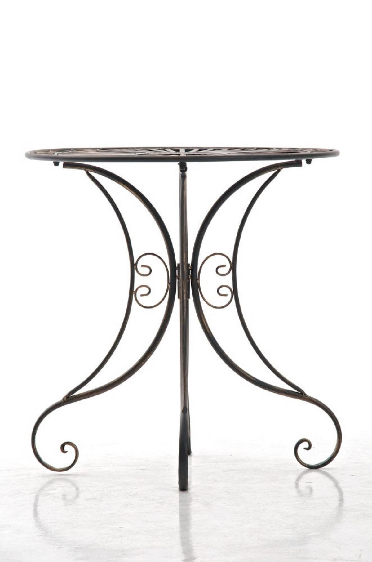 GARTENTISCH Hera bronze - Dunkelbraun, Metall (72.5/70/70cm) - TPFGarden