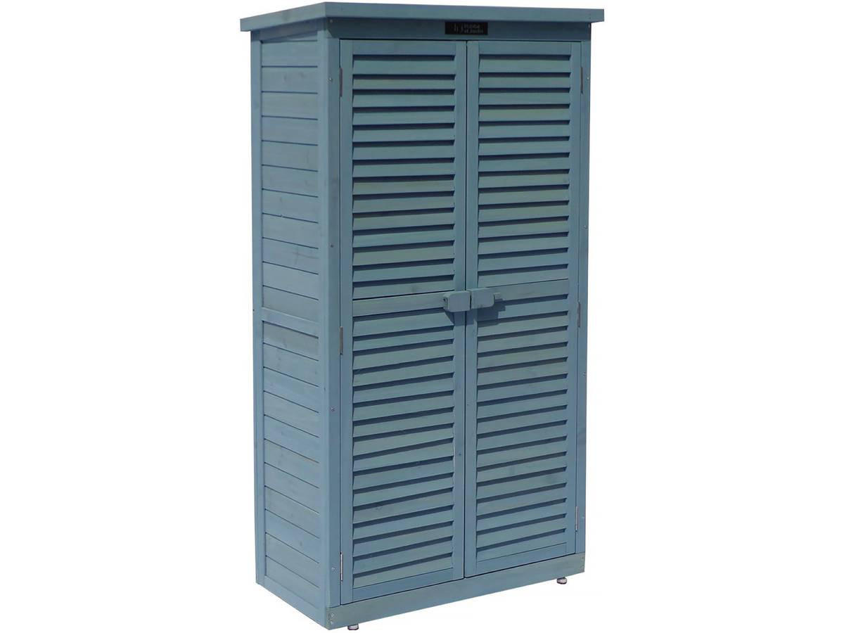 GARTENSCHRANK Space Hellblau - Blau, Holz (87/160/46.5cm) - Habitat Garten