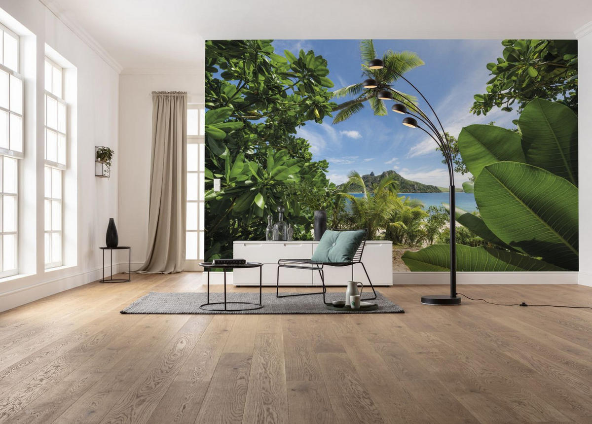 FOTOTAPETE Dschungel 450 x 280 cm - Grün, Papier (450/280cm) - Sanders & Sanders