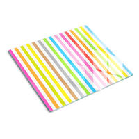 GLASPLATTE 60x52 cm Farbige Streifen - Multicolor, Glas (60/0.4/52cm) - TULUP