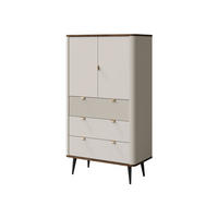 REGAL Marly 2S3D RE06 - Kaschmir/Goldfarben, Holzwerkstoff/Metall (90/142/40cm) - MIRJAN24