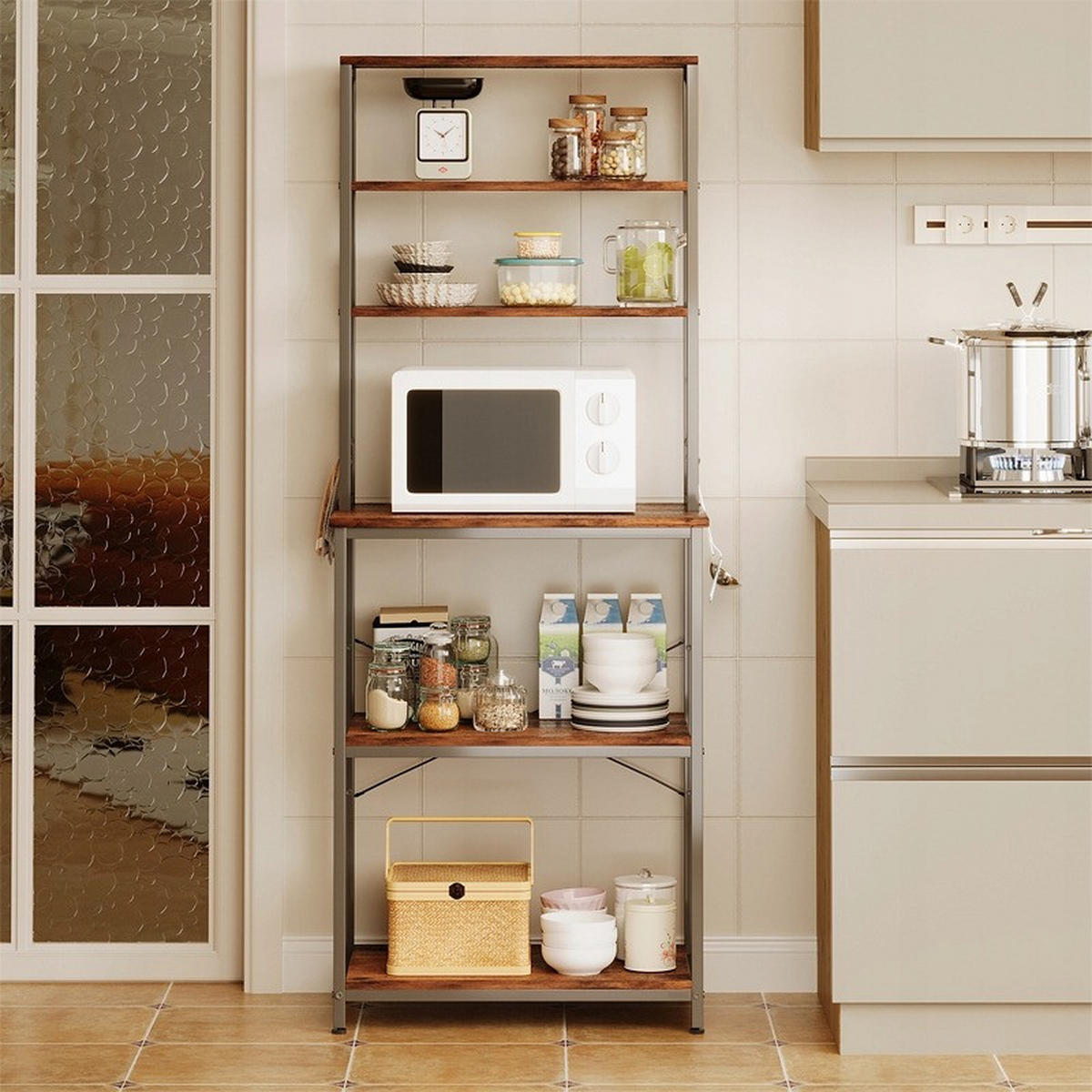 MULTIFUNKTIONALES Regal, 40/60/166 cm - Braun, Karton (60/166/40cm)