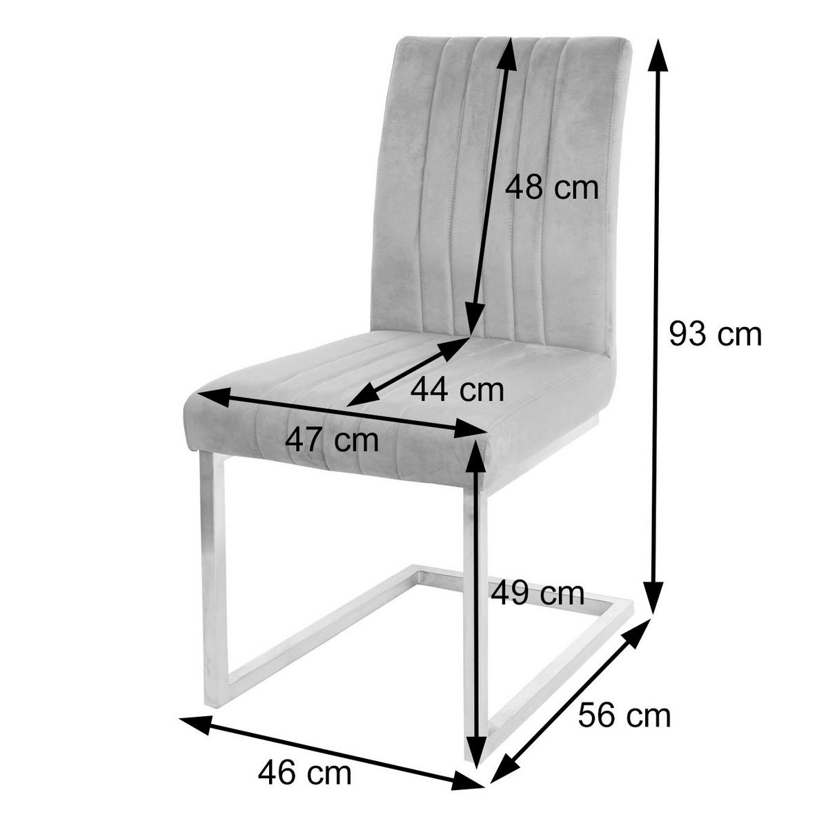 FREISCHWINGER Grau - Grau, Textil (46/93/56cm) - MCW