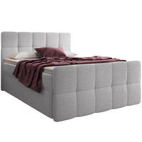 BOXBETT Madison 4 Hellgrau 160/200 H3/H4 Boucle - Hellgrau, Textil (160/200cm) - wonello
