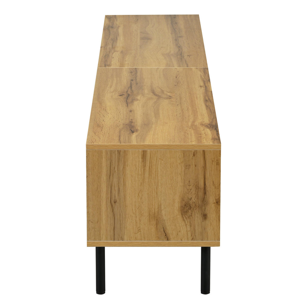 TV-LOWBOARD eiche-optik 160 cm mit 2 schubladen & 2 türen - Naturfarben, Holzwerkstoff (160/42.5/35cm) - Urban Meuble
