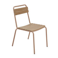 GARTENSTUHL, Mokkafarben - Braun, Metall (80/82/59cm) - Oviala