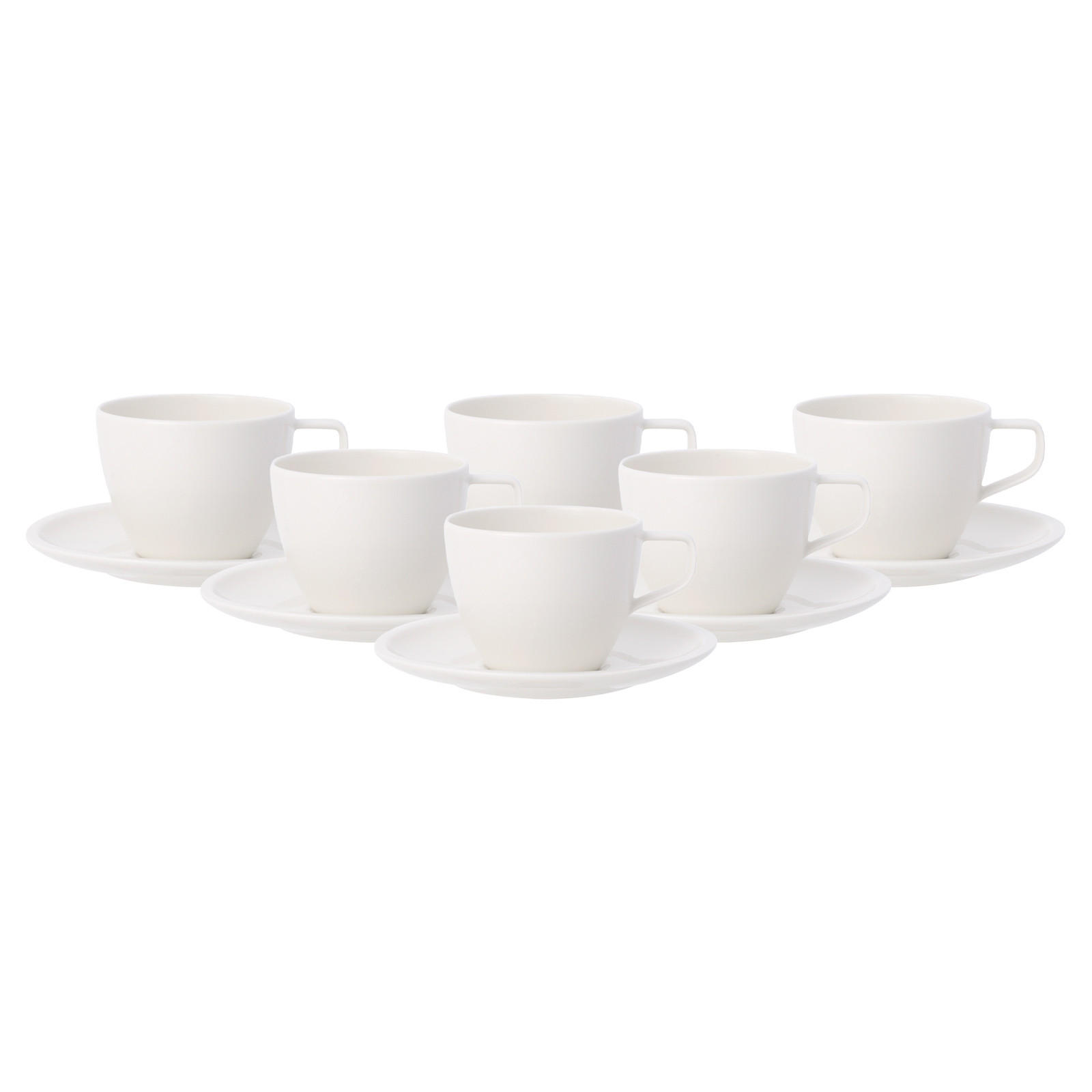 KAFFEETASSEN MIT UNTERTASSEN Artesano Original weiß 250 ml 6er Set - Weiß, Keramik (1/1/1cm) - Villeroy & Boch