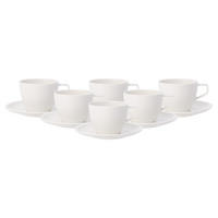 KAFFEETASSEN MIT UNTERTASSEN Artesano Original weiß 250 ml 6er Set - Weiß, Keramik (1/1/1cm) - Villeroy & Boch
