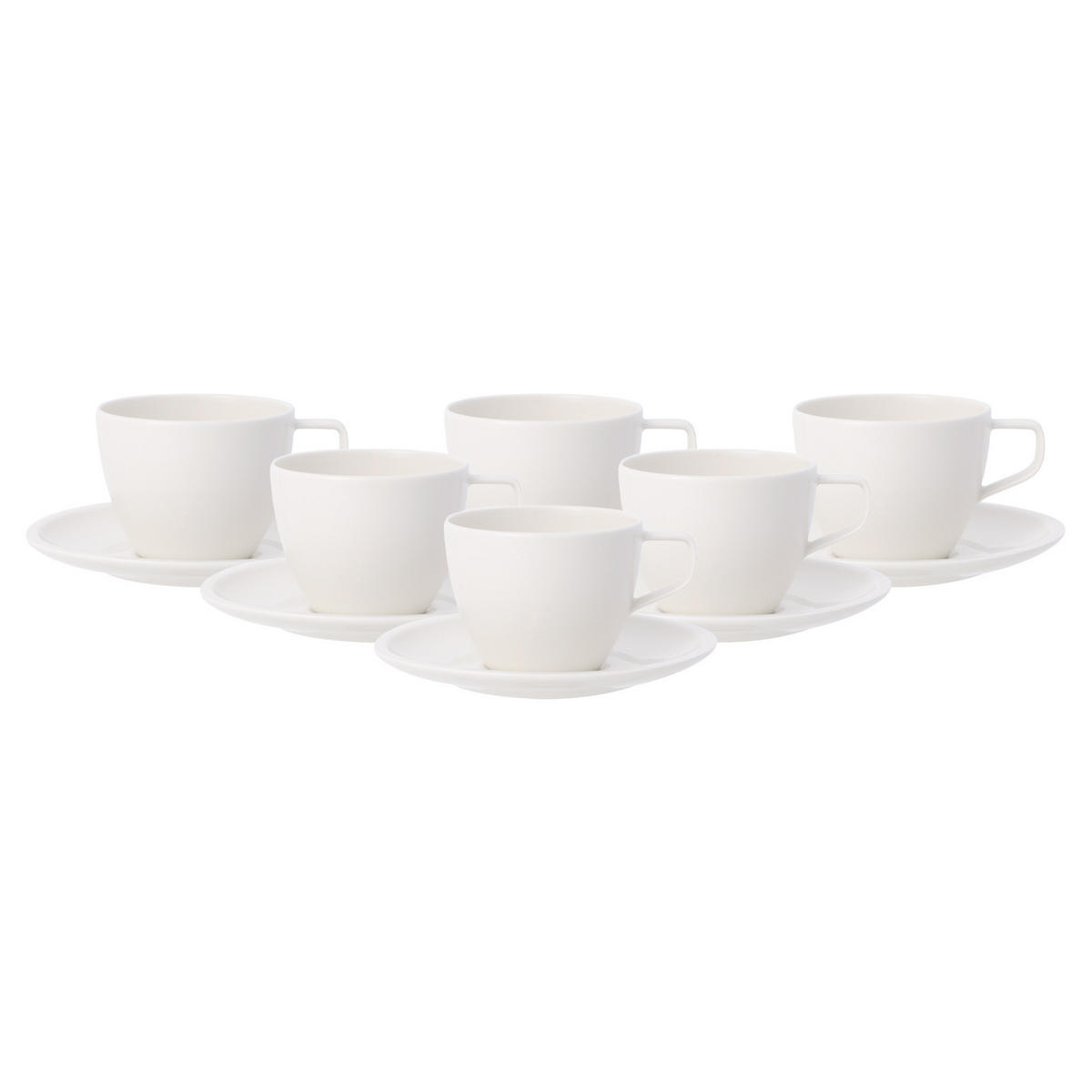 KAFFEETASSEN MIT UNTERTASSEN Artesano Original weiß 250 ml 6er Set - Weiß, Keramik (1/1/1cm) - Villeroy & Boch