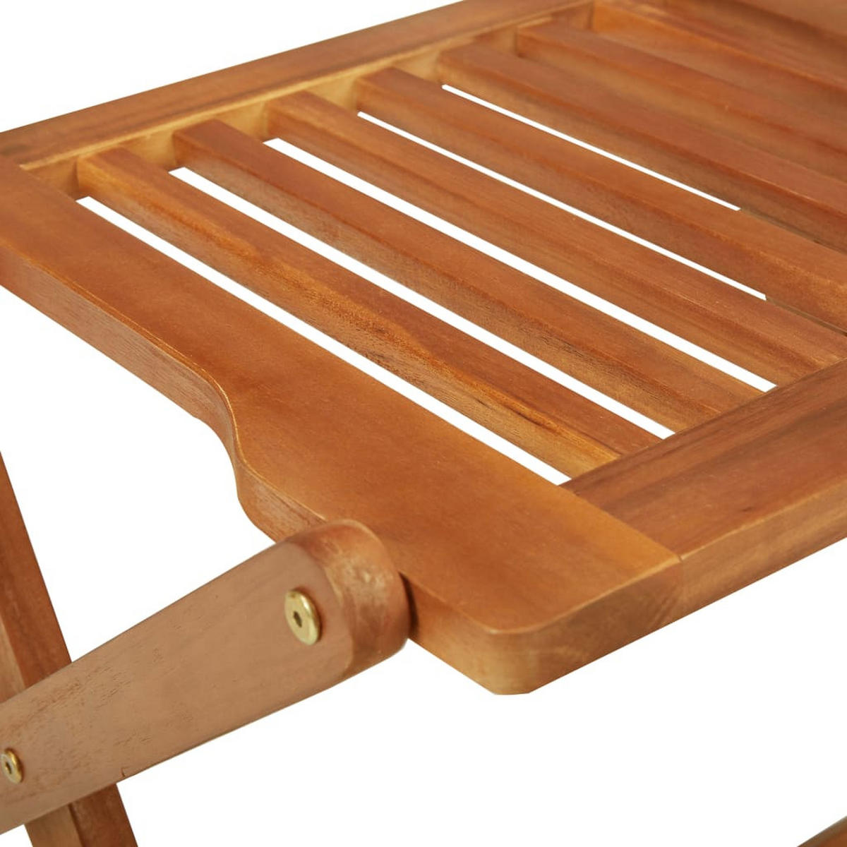 GARTEN-ESSGRUPPE 3-teilig Klappbar Massivholz Akazie - Braun, Holz - vidaXL