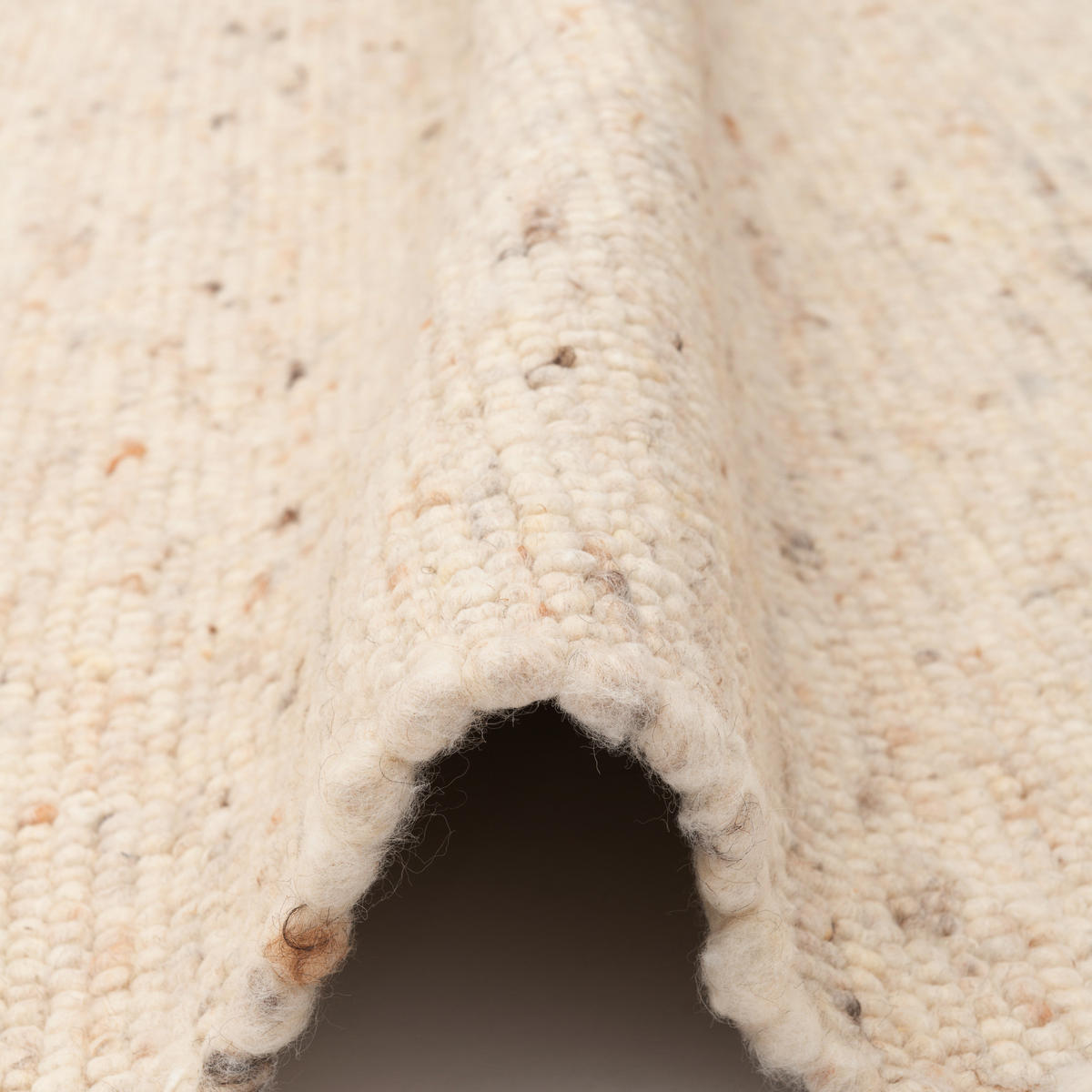 NATUR TEPPICH WOLLE NELSON MELIERT - Beige, Textil (90/160cm) - Pergamon