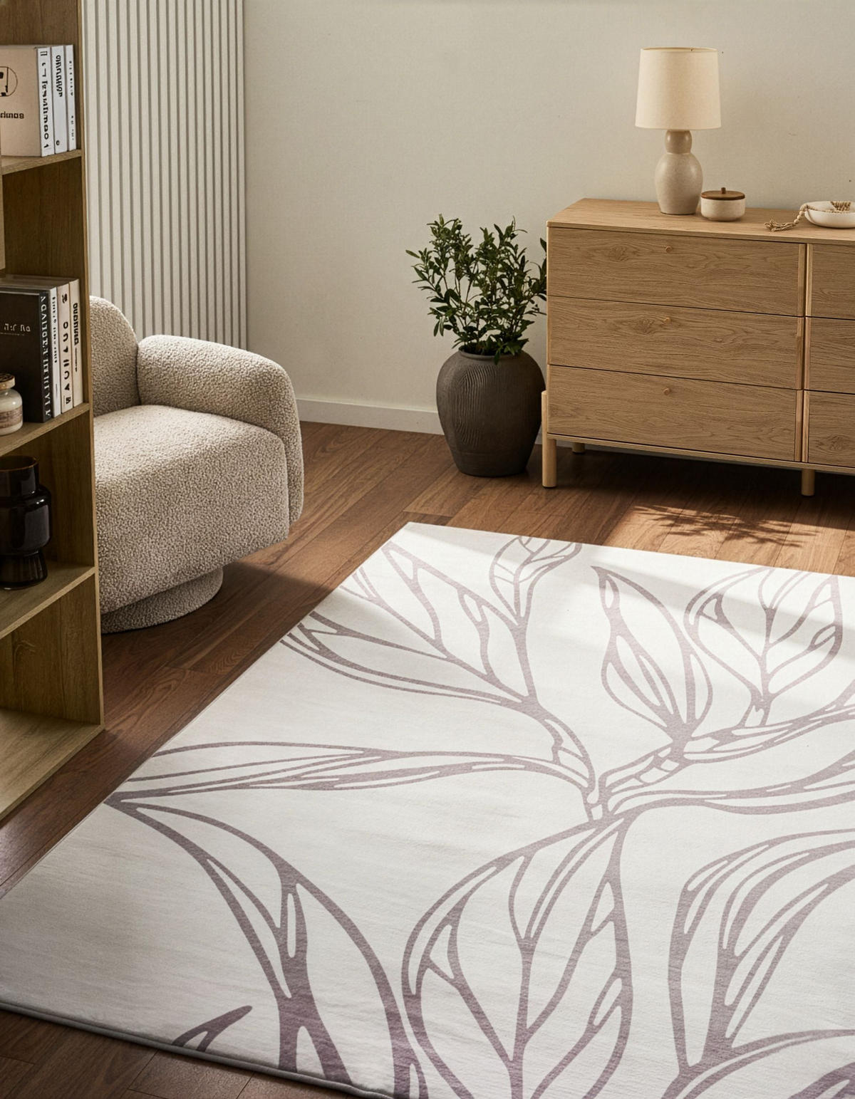 KOBEREC Světle béžový 160/230 cm Erzurum - béžová, textil (160/230cm) - Beliani