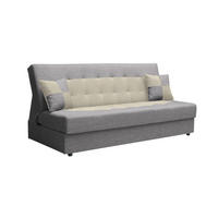 SOFA POLO mit Schlaffunktion SAWANA 21+01 mit Stauraum - Beige, Textil (80/96/192cm) - Bedante