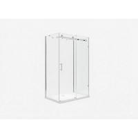 DUSCHKABINE Ida 100x90x200cm U-Form Schiebetür+DS - Silberfarben, Glas (90/120/195cm) -  Glaswerk Westfalen