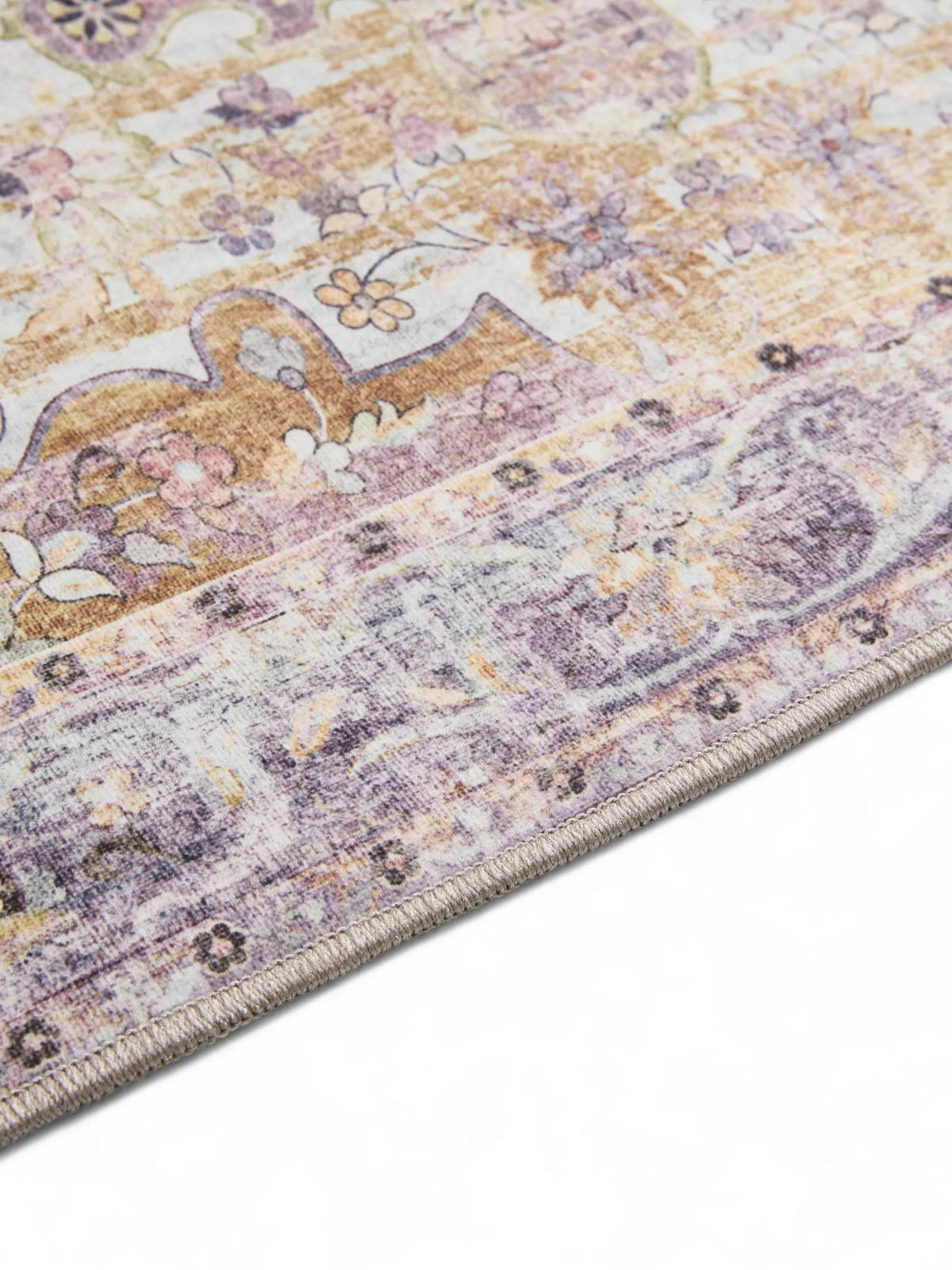 VINTAGE-TEPPICH George waschbar 120x170 cm - Lila/Multicolor, Kunststoff (120/170cm) - benuta