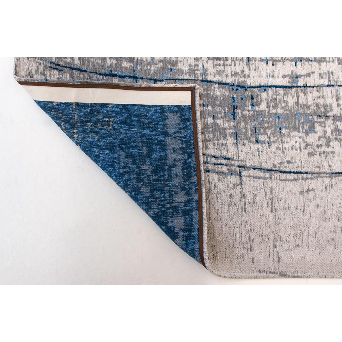 TEPPICH Wohnzimmer- und e aus Baumwolle Mad Men – Bronx Azurite Blau 170 x 245 cm - Blau, Naturmaterialien (170/245cm) - Novatrend