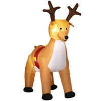 WEIHNACHTS-REH Gelb 155.0/80.0/180.0cm - Gelb, Textil (80/180/155cm)